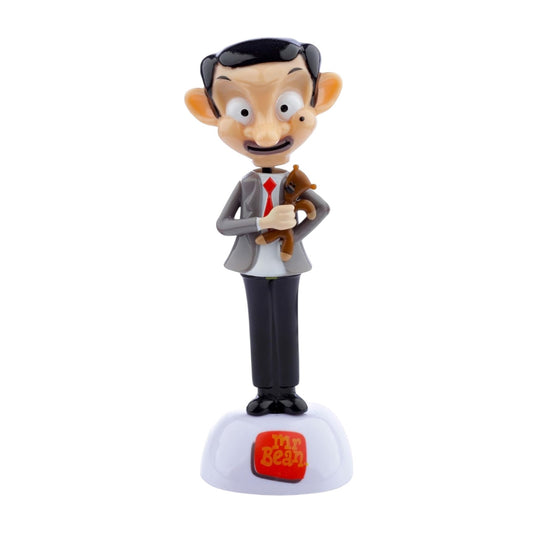 Mr. Bean with Teddy Solar Pal – Fun Desk & Car Dashboard Decor | Novelty Gift for Fans