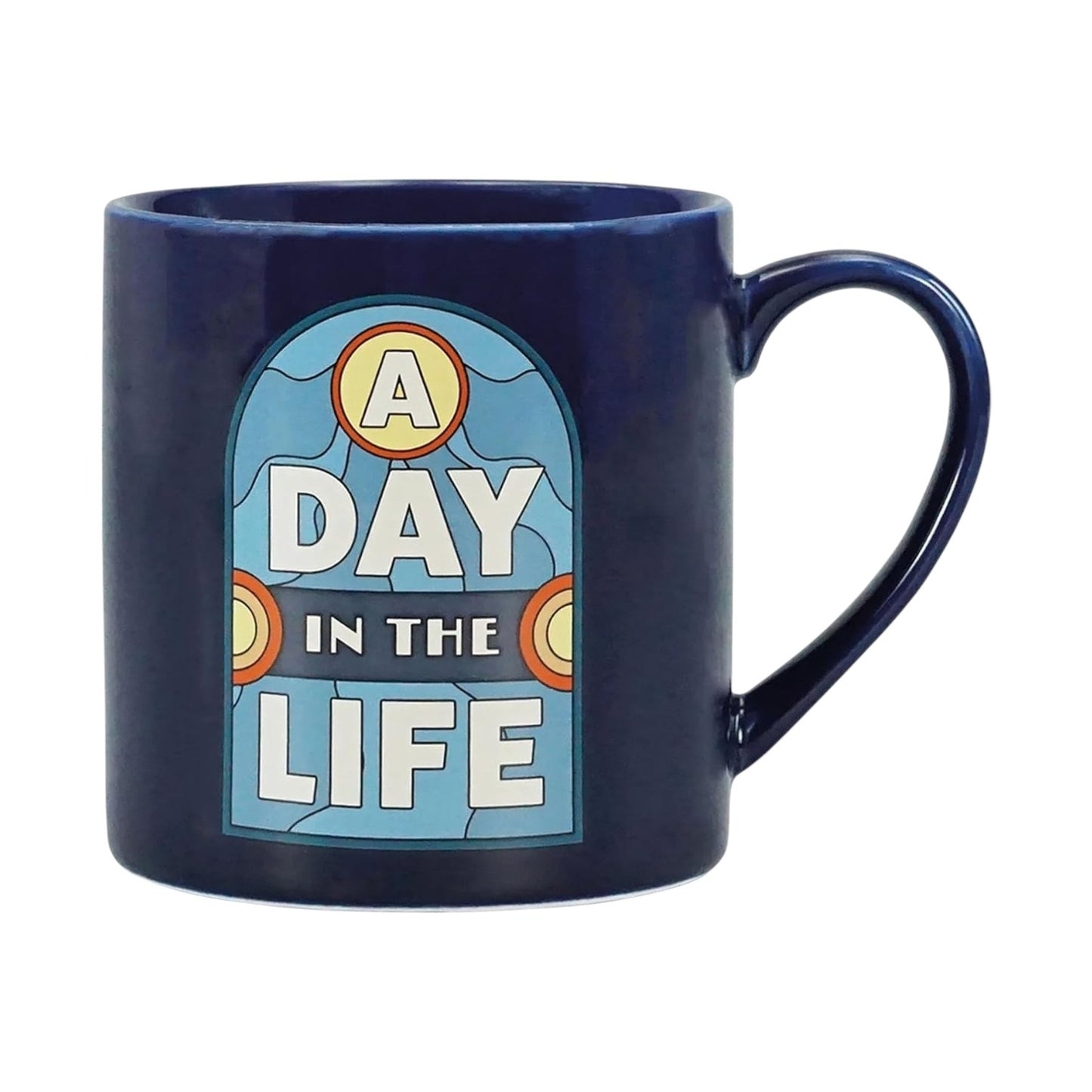 Half Moon Bay The Beatles "A Day in the Life" Mug – Ceramic Coffee & Tea Cup | Perfect Gift for Music Fans