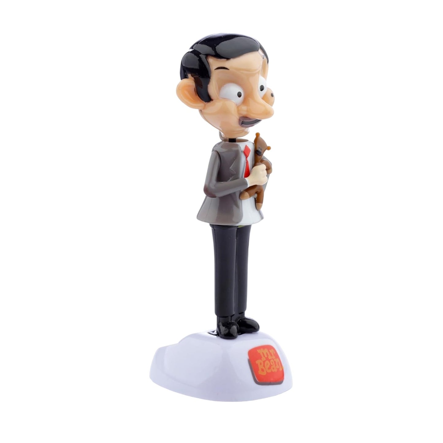 Mr. Bean with Teddy Solar Pal – Fun Desk & Car Dashboard Decor | Novelty Gift for Fans