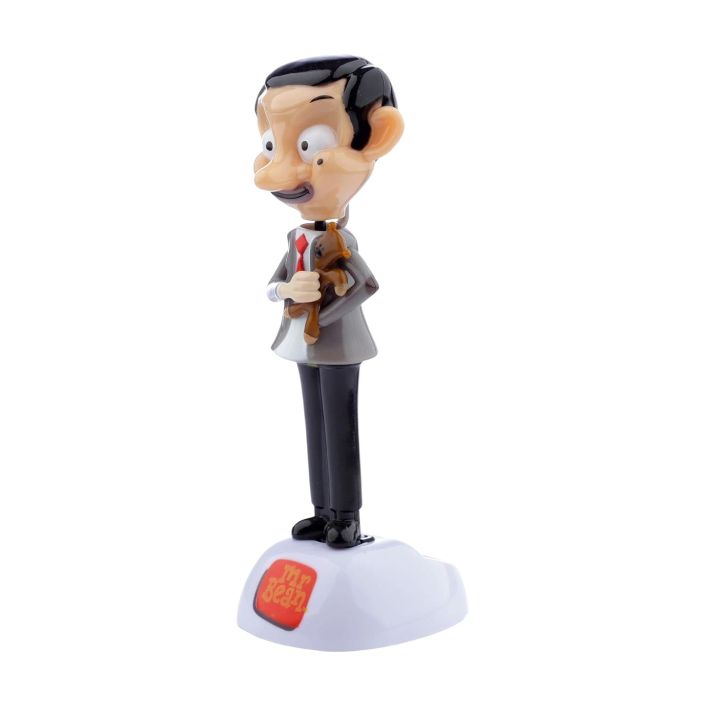 Mr. Bean with Teddy Solar Pal – Fun Desk & Car Dashboard Decor | Novelty Gift for Fans