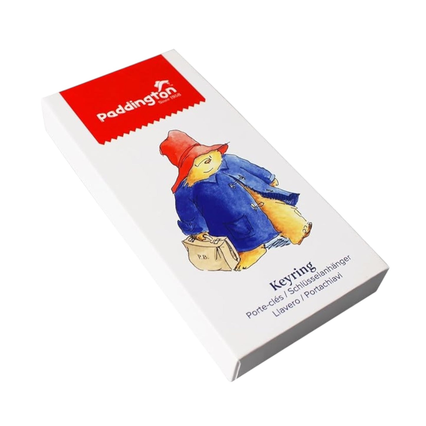 Half Moon Bay Paddington Bear Gold Metal Keyring – Luggage Tag-Inspired House Keyring | Paddington Bear Gift