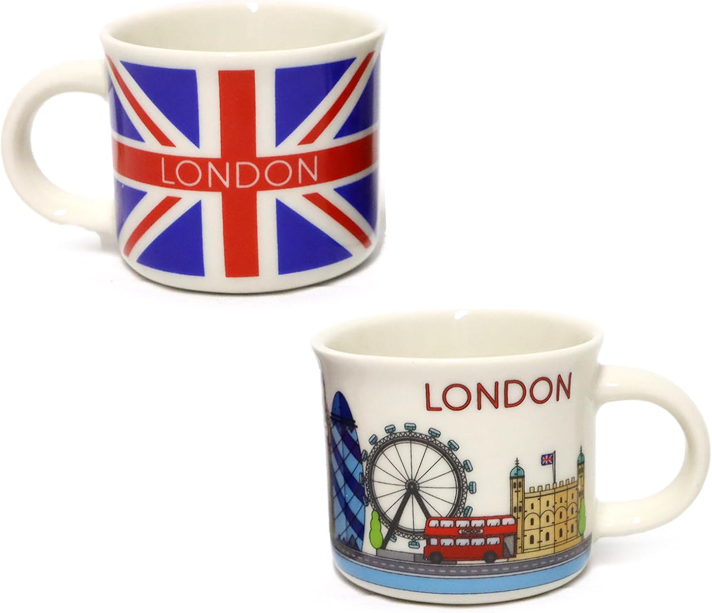 London Icons London Skyline Set of 2 Porcelain Espresso Cups