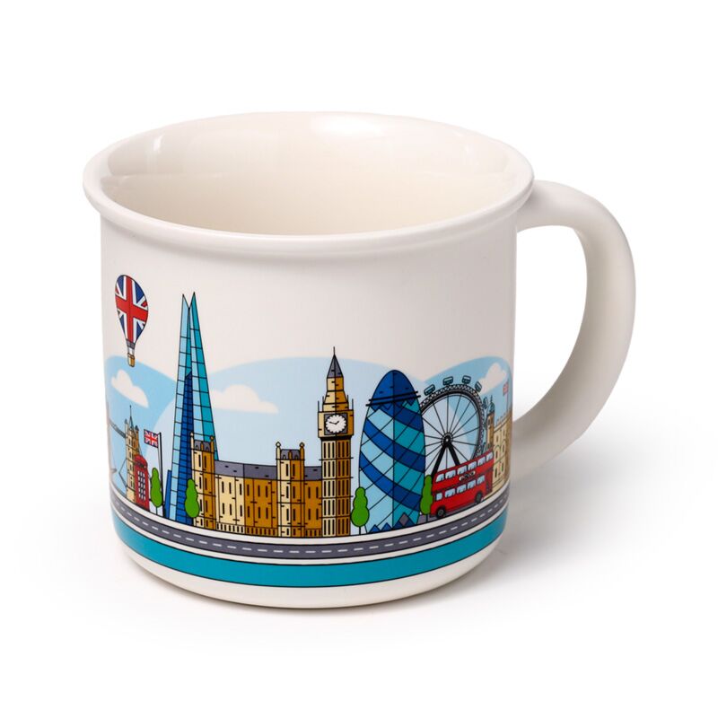 London Souvenir Icons Fine-Rimmed Porcelain Mug