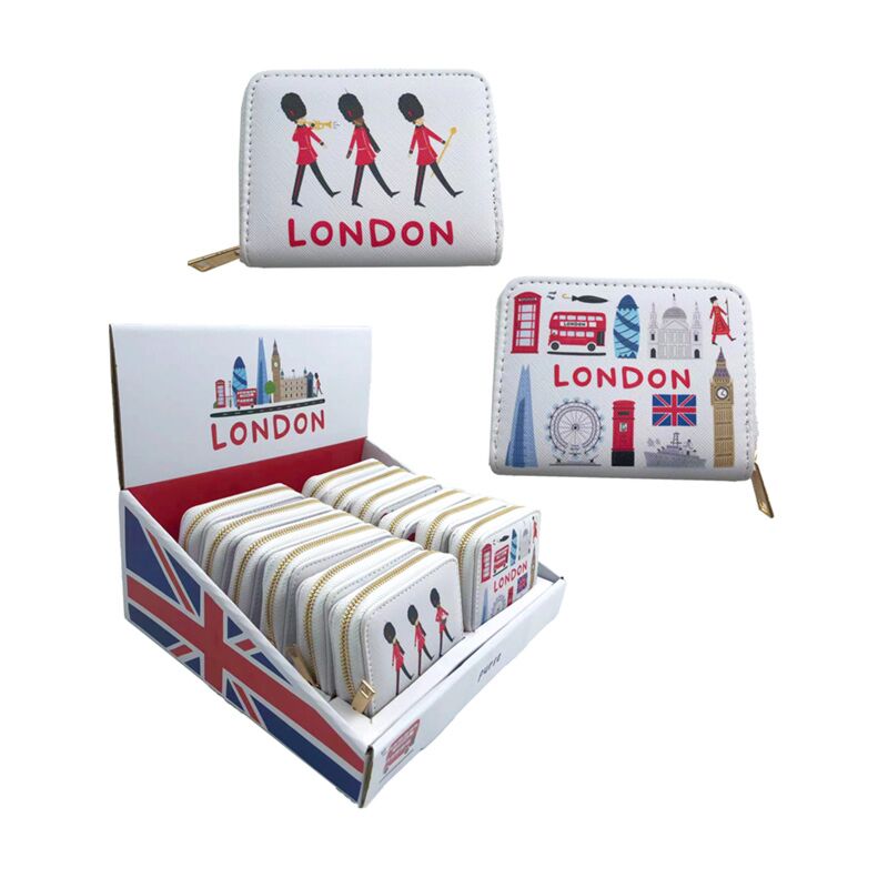 London Souvenir Zip Around Small Wallet Purse